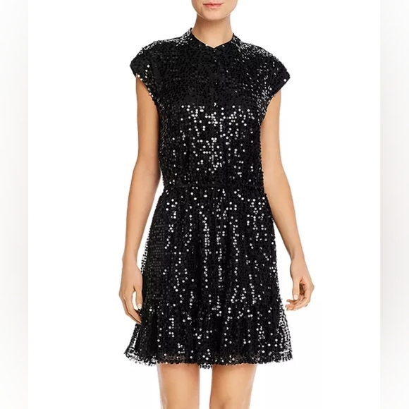 Rebecca Minkoff Dresses & Skirts - Rebecca Minkoff Black Sequin Embellished Mini Lined Dress - Size XS